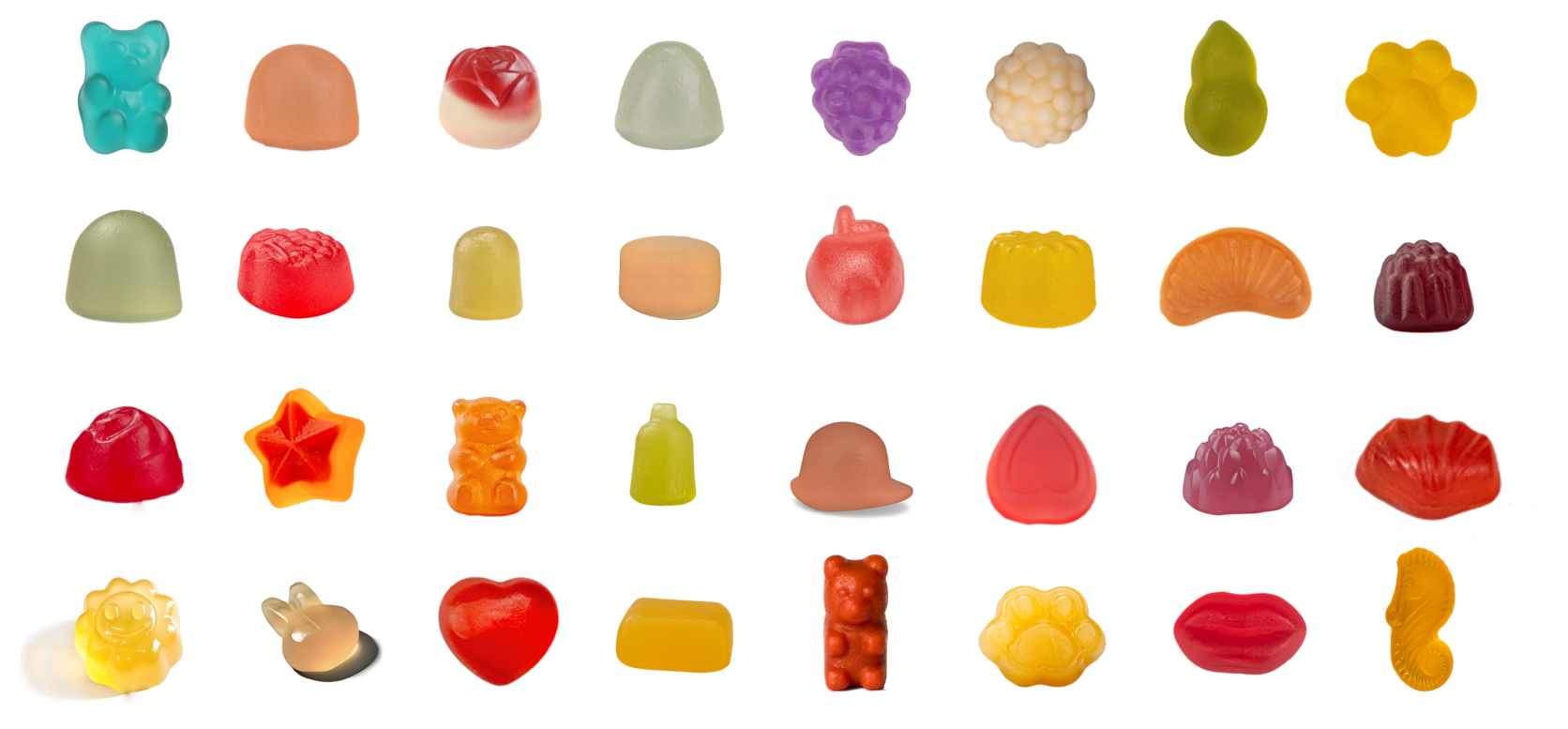 Gummy Shapes and Colors