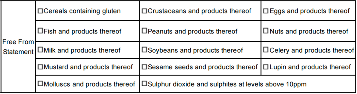 Allergen Information